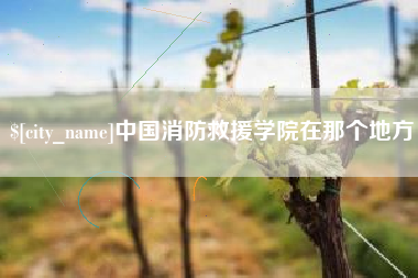 太康中国消防救援学院在那个地方