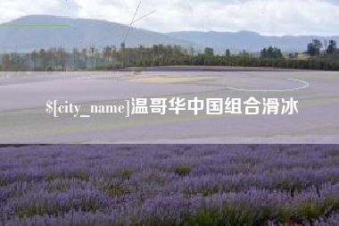 太康温哥华中国组合滑冰