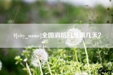 太康全国消防日是第几天？