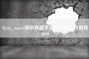 太康消防救援学院招生录取分数线2019