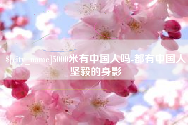 太康5000米有中国人吗-都有中国人坚毅的身影