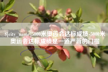 太康5000米奥运会达标成绩-5000米奥运会达标成绩是一道严苛的门槛