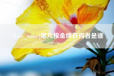 太康第九枚金牌获得者是谁