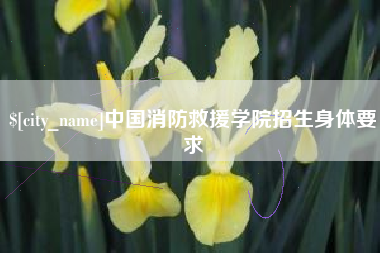 太康中国消防救援学院招生身体要求
