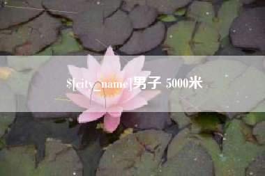 太康男子 5000米