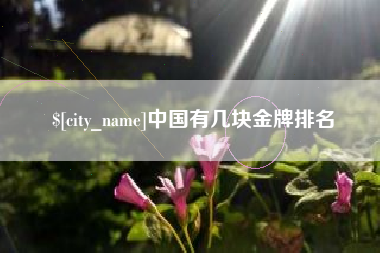太康中国有几块金牌排名