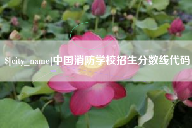 太康中国消防学校招生分数线代码