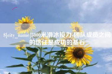 太康5000米滑冰接力-团队成员之间的信任是成功的基石