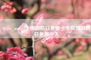 太康全国消防日是哪一天宣传消防日是哪一天