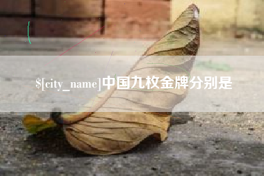 太康中国九枚金牌分别是