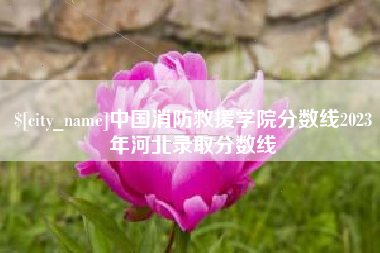太康中国消防救援学院分数线2023年河北录取分数线