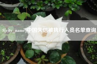 太康中国失信被执行人员名单查询
