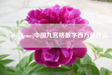 太康中国九宫格数字西方是什么