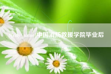 太康中国消防救援学院毕业后