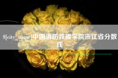 太康中国消防救援学院浙江省分数线