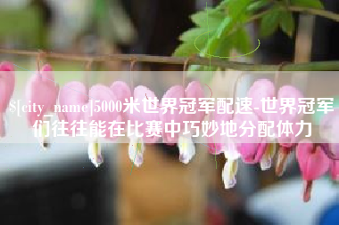 太康5000米世界冠军配速-世界冠军们往往能在比赛中巧妙地分配体力