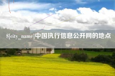 太康中国执行信息公开网的地点