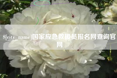 太康国家应急救援员报名网查询官网