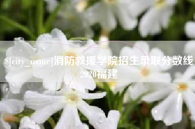 太康消防救援学院招生录取分数线2020福建