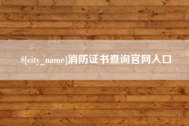 太康消防证书查询官网入口