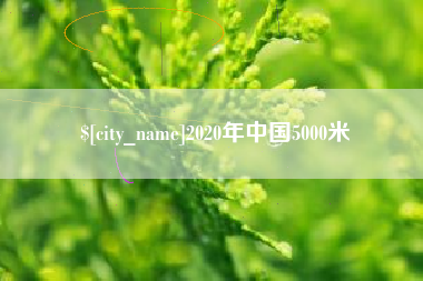 太康2020年中国5000米