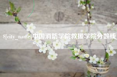 太康中国消防学院救援学院分数线