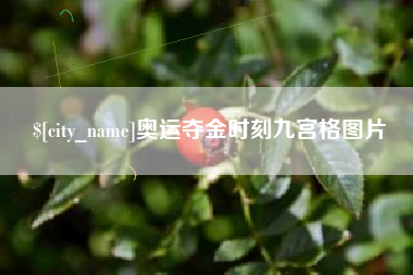 太康奥运夺金时刻九宫格图片